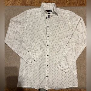 J. Ferrar Slim Stretch Button Down Dress Shirt